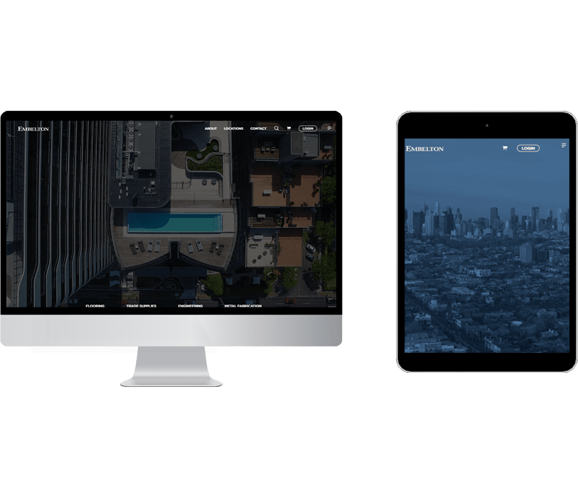 example of web & app solutions, Web development & App development done for Embelton Ltd.